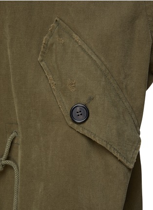  - WE11DONE - Oversize Distressed Hooded Parka