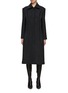 Main View - Click To Enlarge - WE11DONE - Padded Shoulder Long Coat