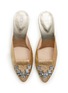 Detail View - Click To Enlarge - RODO - Aileen 80 Crystal Embellished Glittered Mules