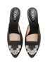 Detail View - Click To Enlarge - RODO - Aileen 80 Crystal Embellished Glittered Mules