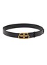 Detail View - Click To Enlarge - BALENCIAGA - LL Logo Leather Belt