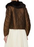 Back View - Click To Enlarge - MARFA STANCE - Reversible Cropped Aviator Quilt Coat