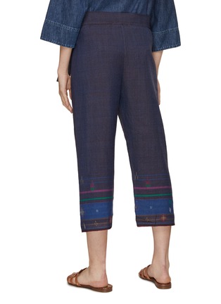 Back View - Click To Enlarge - INJIRI - Stripe Trim Pants