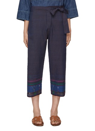 Main View - Click To Enlarge - INJIRI - Stripe Trim Pants