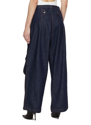 Back View - Click To Enlarge - DARKPARK - Raw Denim Military Pants