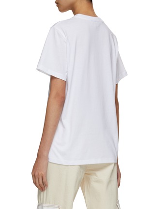 Back View - Click To Enlarge - GANNI - Flower Printed T-Shirt
