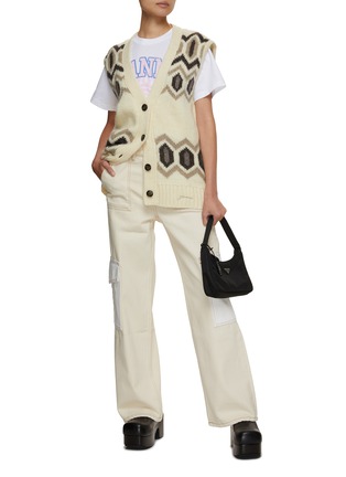Figure View - Click To Enlarge - GANNI - Flower Printed T-Shirt