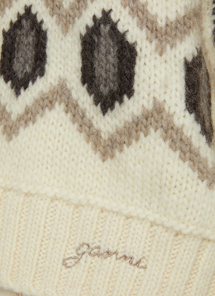  - GANNI - Graphic Intarsia Wool Sweater