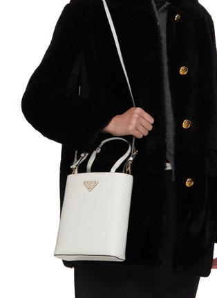 Front View - Click To Enlarge - PRADA - Mini City Leather Tote Bag