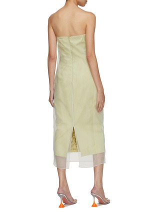 Back View - Click To Enlarge - GAUGE81 - Punta Silk Layer Cotton Tube Dress