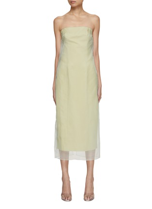 Main View - Click To Enlarge - GAUGE81 - Punta Silk Layer Cotton Tube Dress