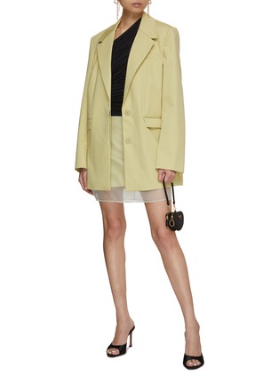 Figure View - Click To Enlarge - GAUGE81 - Karoo Silk Layer Cotton Mini Skirt