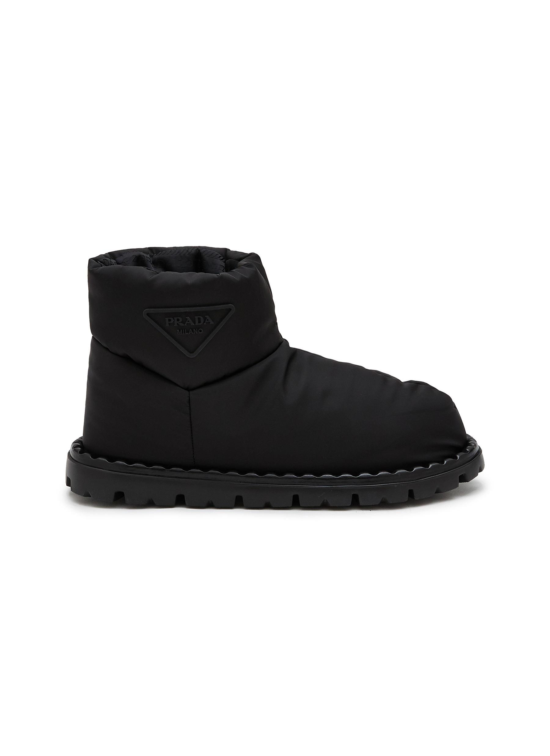 PRADA Padded Nylon Winter Ankle Boots Women Lane Crawford
