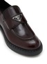 Detail View - Click To Enlarge - PRADA - Chocolate Leather Loafers