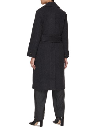 Back View - Click To Enlarge - VINCE - Belted Wool Blend Coat