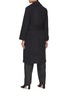 Back View - Click To Enlarge - VINCE - Belted Wool Blend Coat