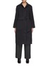 Main View - Click To Enlarge - VINCE - Belted Wool Blend Coat