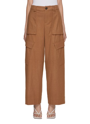 Main View - Click To Enlarge - VINCE - High Waist Wide Leg Cargo Pants