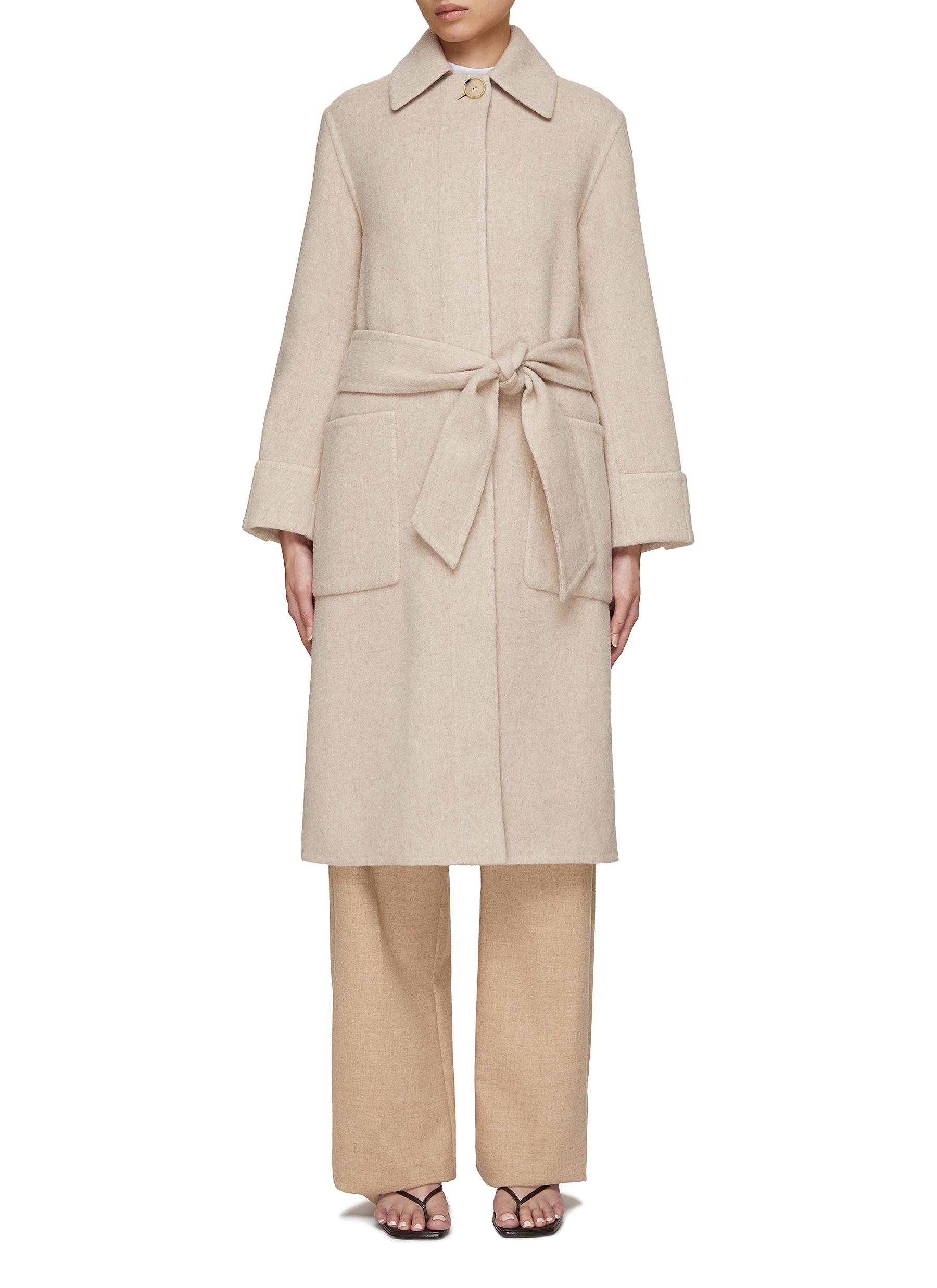 Vince long wool discount coat