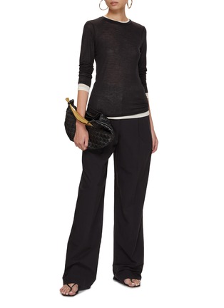 Figure View - Click To Enlarge - VINCE - Double Layered Long Sleeve T-Shirt