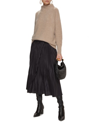 Figure View - Click To Enlarge - VINCE - Pintuck Pleated Midi Skirt