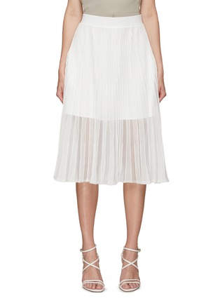 Main View - Click To Enlarge - AUTOPILOT - Pleated Sheer Panel Skirt