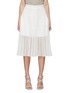 Main View - Click To Enlarge - AUTOPILOT - Pleated Sheer Panel Skirt