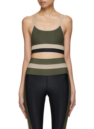 Main View - Click To Enlarge - BEACH RIOT - Eva Ribbed Colour Block Top