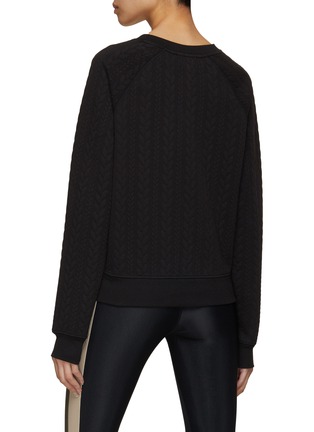 Back View - Click To Enlarge - BEACH RIOT - Cable Knit Embossed Sweater