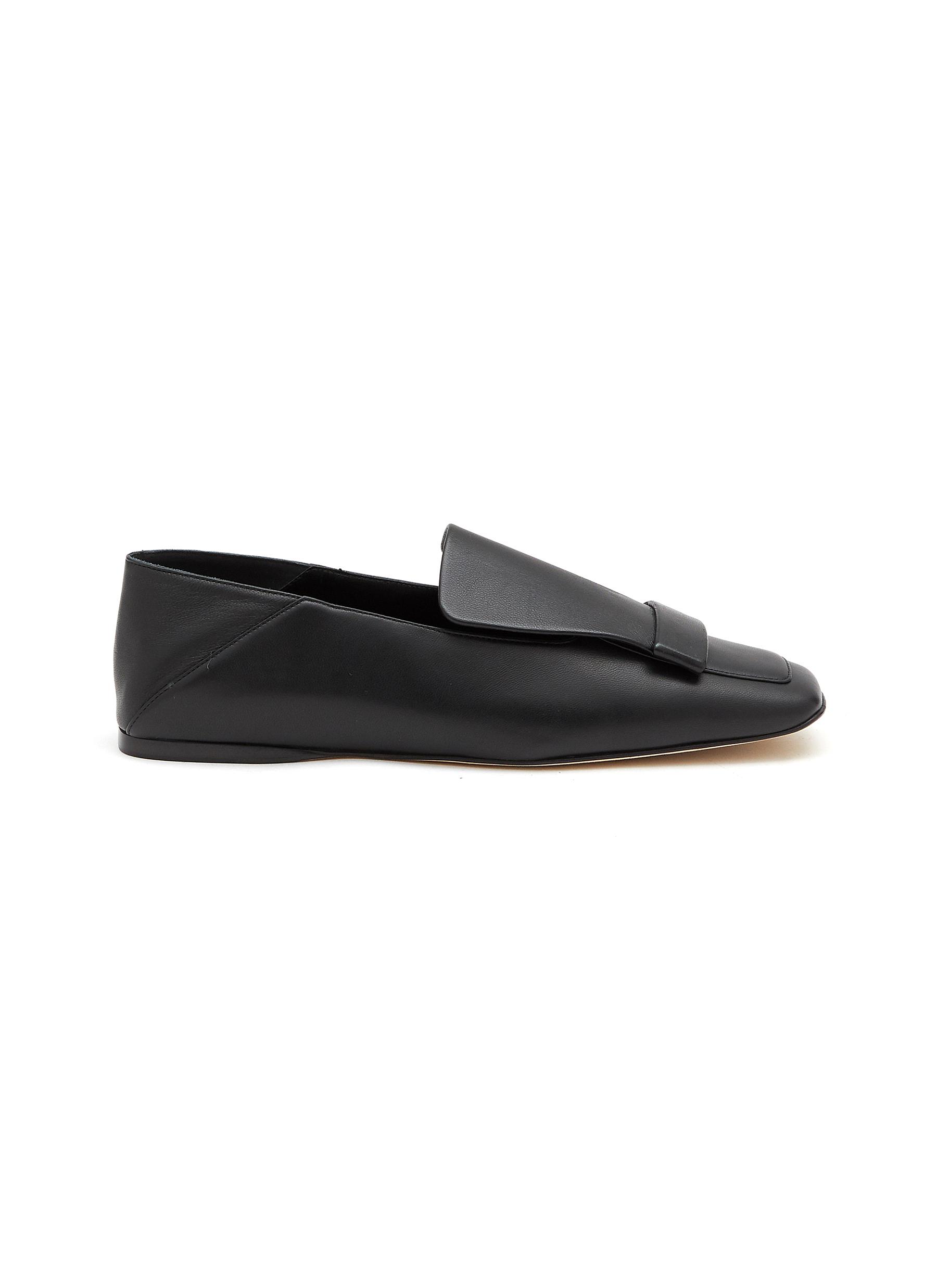 SERGIO ROSSI SR1 LEATHER LOAFERS