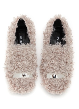 Detail View - Click To Enlarge - SERGIO ROSSI - SR1 Shearling Loafers