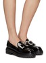 Figure View - Click To Enlarge - SERGIO ROSSI - Prince Patent Leather Loafers