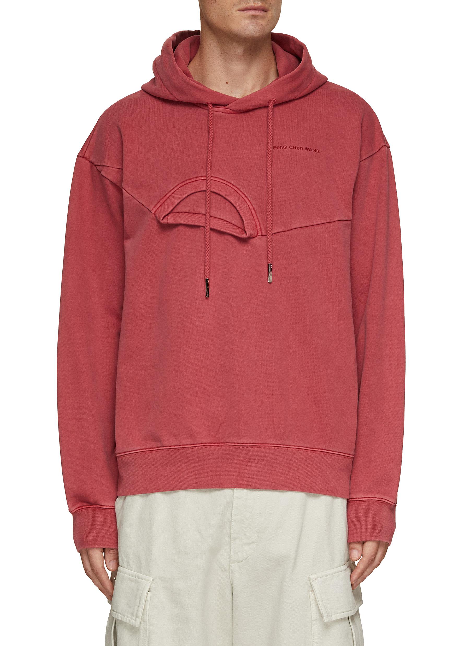 Double collar hoodie deals