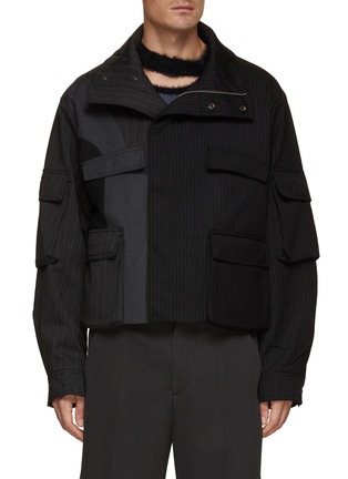 Main View - Click To Enlarge - FENG CHEN WANG - Quilted Panelled Jacket