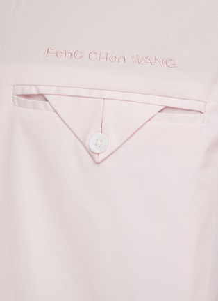  - FENG CHEN WANG - Panelled Stripe Cotton Shirt