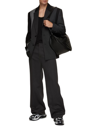 Figure View - Click To Enlarge - FENG CHEN WANG - Single Breasted Notched Lapel Panelled Blazer