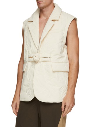 Detail View - Click To Enlarge - FENG CHEN WANG - Quilted Jacket With Detachable Vest