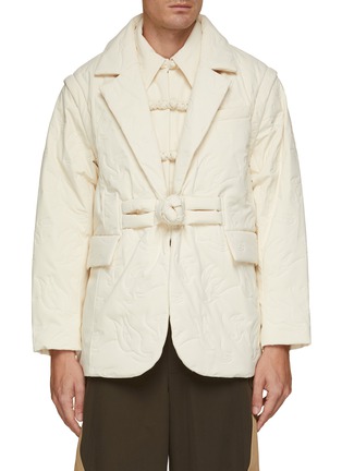 Main View - Click To Enlarge - FENG CHEN WANG - Quilted Jacket With Detachable Vest