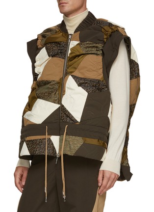 Detail View - Click To Enlarge - FENG CHEN WANG - Patchwork Puffer Jacket