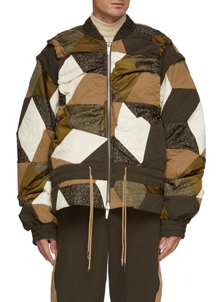 Main View - Click To Enlarge - FENG CHEN WANG - Patchwork Puffer Jacket