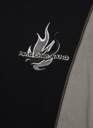  - FENG CHEN WANG - Oversized Logo Embroidery Panelled Sweater