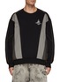 Main View - Click To Enlarge - FENG CHEN WANG - Oversized Logo Embroidery Panelled Sweater