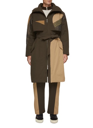 Main View - Click To Enlarge - FENG CHEN WANG - Quilted Panel Coat