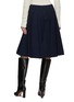 Back View - Click To Enlarge - BOTTEGA VENETA - Grain De Poudre Pleated Skirt
