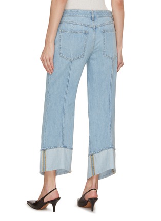 Back View - Click To Enlarge - BOTTEGA VENETA - Curved Bleached Jeans