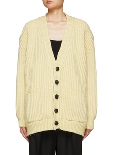 BOTTEGA VENETA | Elbow Patch Ribbed Cardigan | Women | Lane