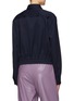 Back View - Click To Enlarge - BOTTEGA VENETA - Grain De Poudre Elastic Waist Shirt