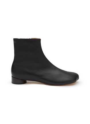 Main View - Click To Enlarge - MM6 MAISON MARGIELA - Leather Ankle Boots