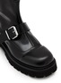 Detail View - Click To Enlarge - MM6 MAISON MARGIELA - Buckle Strap Leather Boots