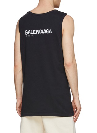 Balenciaga Men's Loose Tank Top in Black